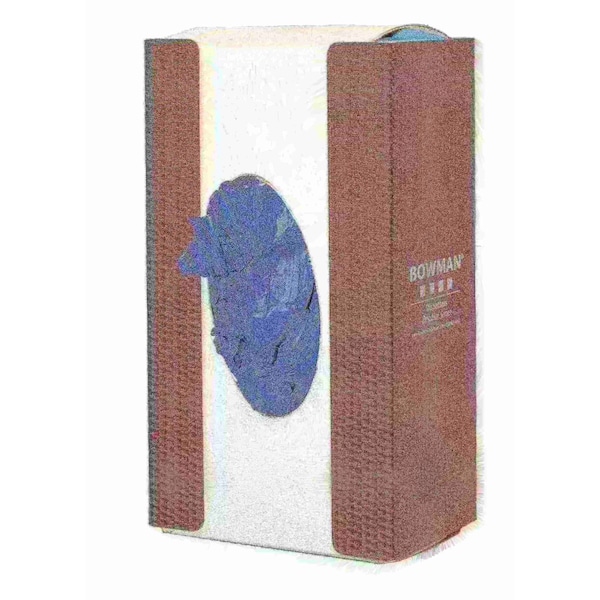 Glove/Tissue Box Dispenser - Single-Designer-Carbon Squares Brown